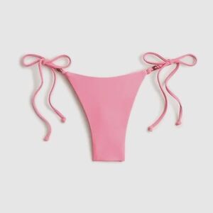 J. Crew NEW curved waist cheeky string bikini bottoms tea rose pink bubblegum